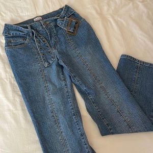 Vintage No Boundaries low rise jeans with belt